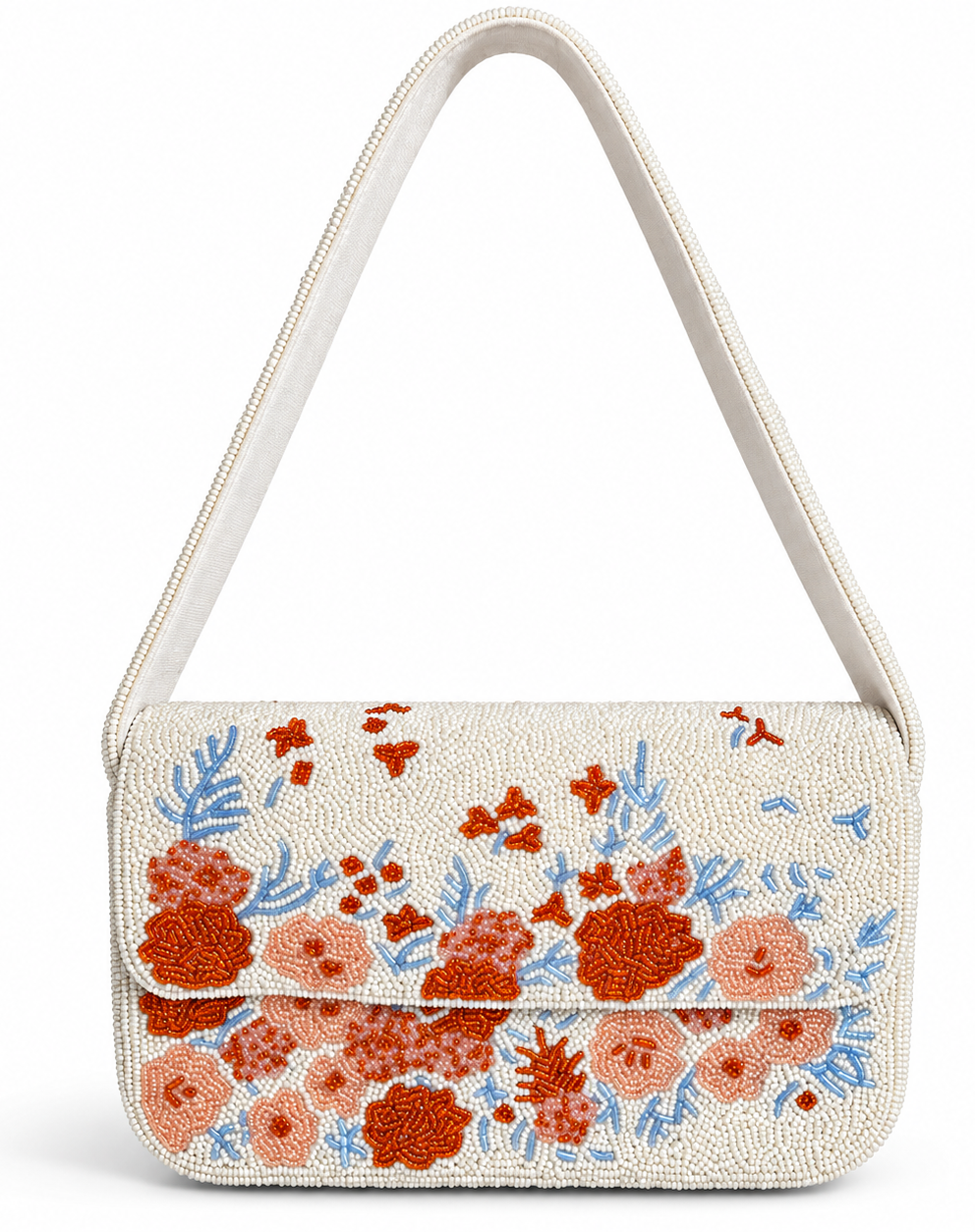 Amber Bloom beaded handbag