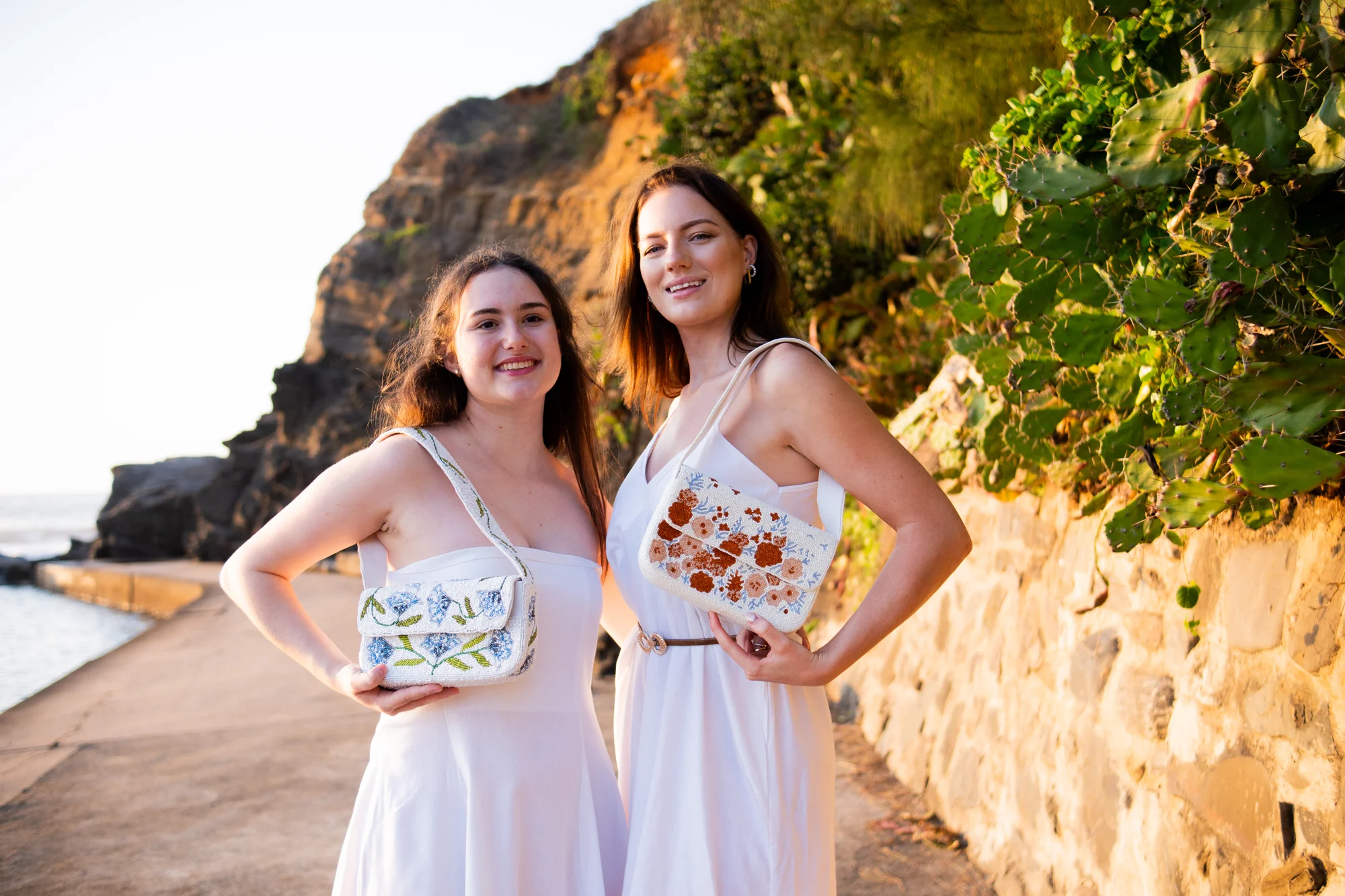 The Beaded Society bags styled by the coast